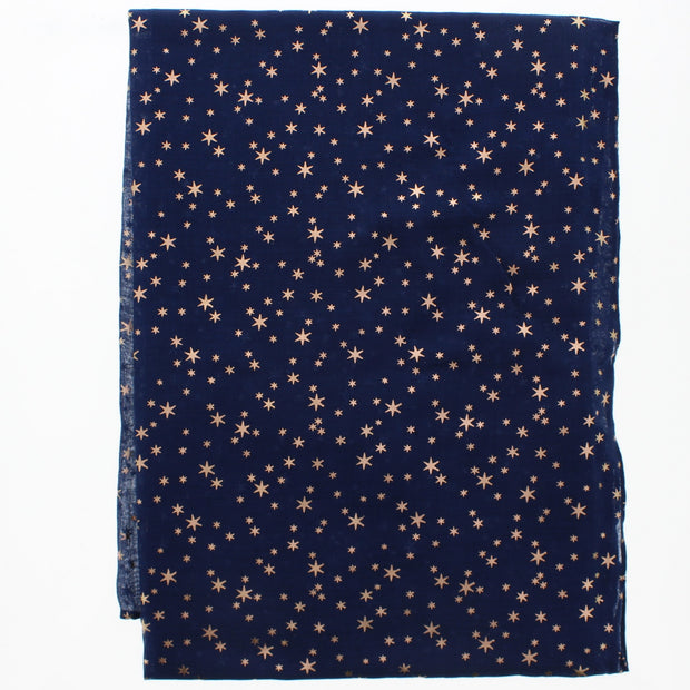 Scarf with Gold Foil Stars