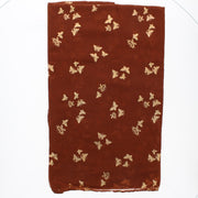 Scarf with Tiny Gold Foil Butterflies