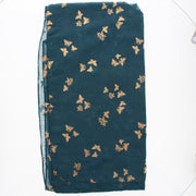 Scarf with Tiny Gold Foil Butterflies