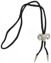 Vintage Ram Skull Western Bolo Tie