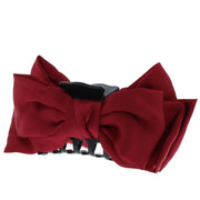 Double Sided Satin Bow Hair Clamp