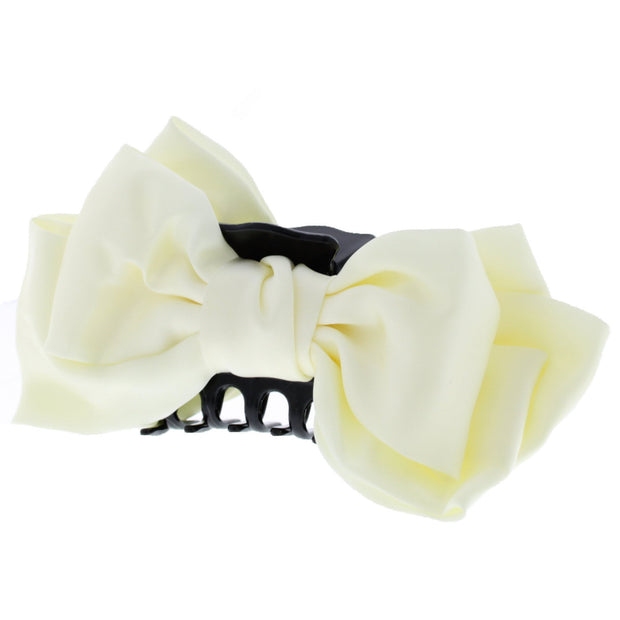 Double Sided Satin Bow Hair Clamp