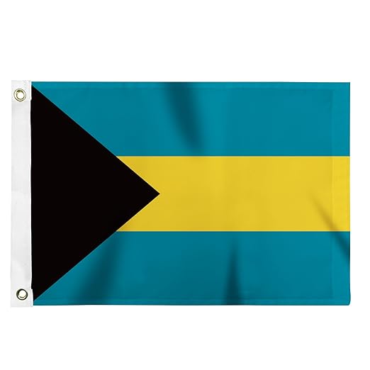 5 x 3 Feet Bahamas Flag with Brass Eyelets