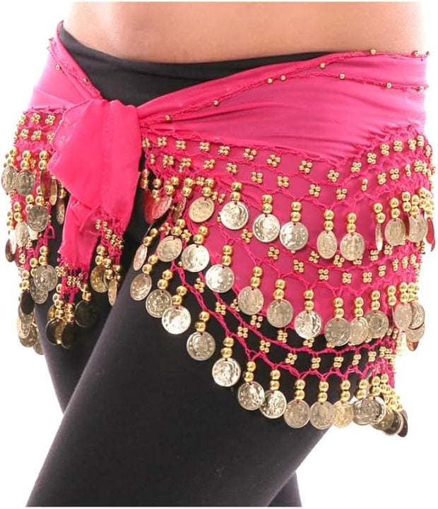 Wrap Round Coin Drop Sequin Skirt