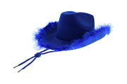 Cowboy Hat with Fur Outline