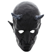 Scary Black Demon Latex Head Mask