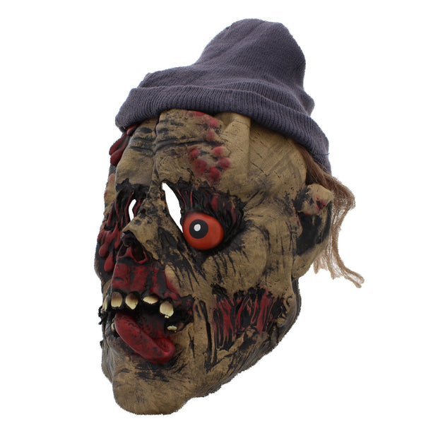 Scary Zombie Latex Head Mask with Beanie