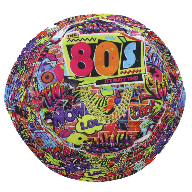 Reversible THE 80S IT'S PARTY TIME Bucket Hat