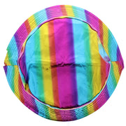 Reversible Metallic Rainbow Bucket Hat