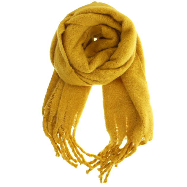 Plain Fluffy Thick Winter Scarf – Zacharia Accessories