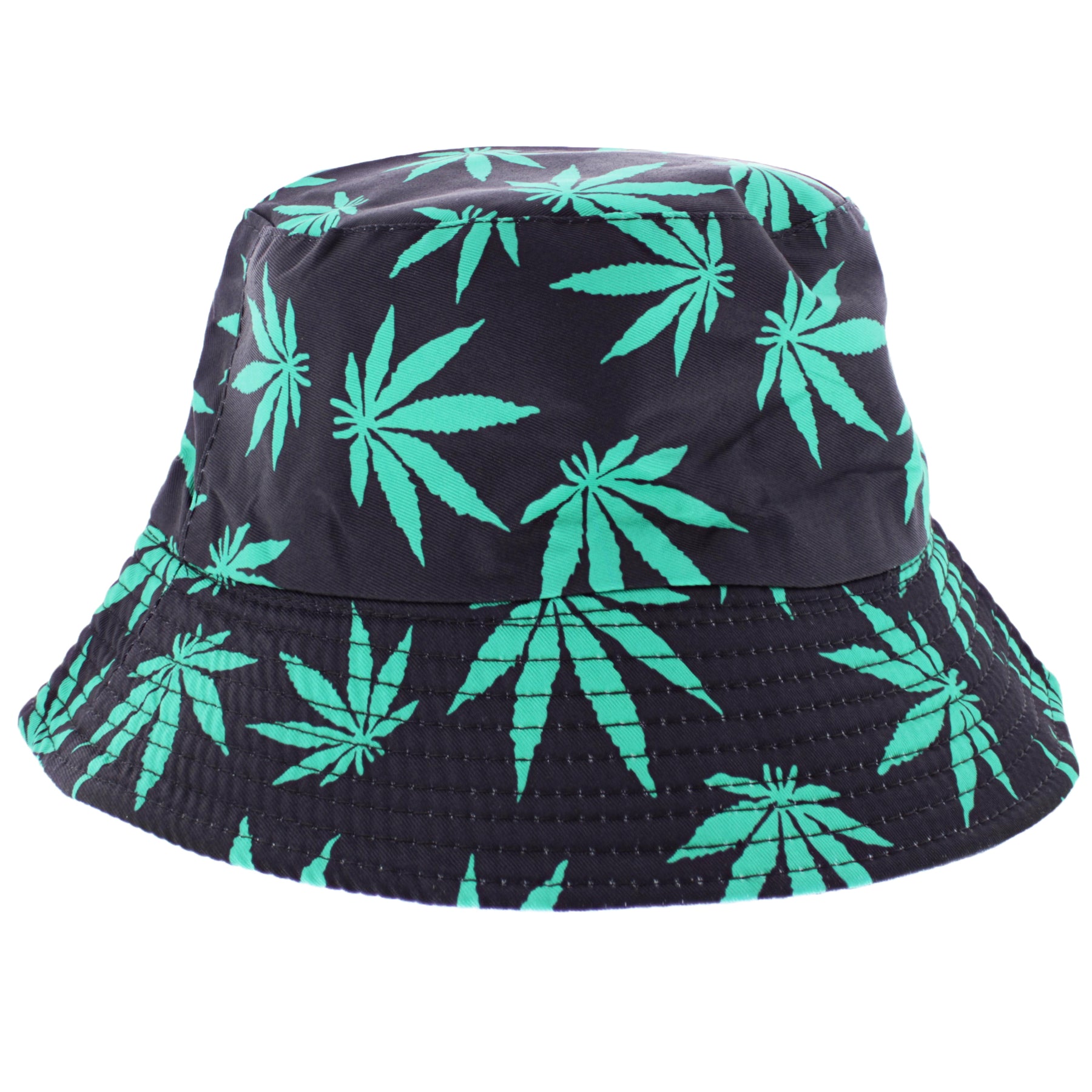 Reversible Weed Leaf Bucket Hat – Zacharia Accessories