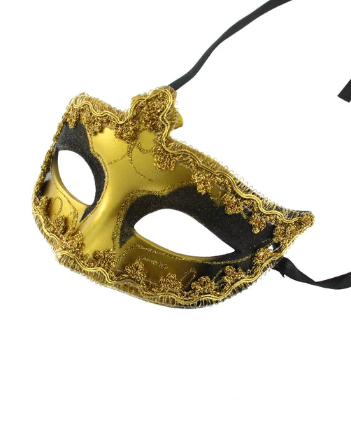 Glitter Plastic Eye Mask with Gold or Silver Trim – Zacharia Accessories